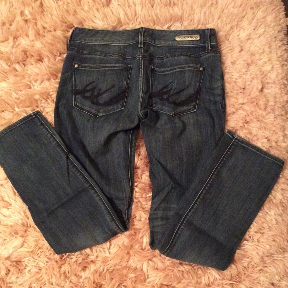 Express Stella Low Rise Skinny Jeans